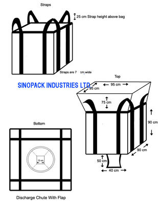 購入 貯蔵/交通機関のための頑丈な円/管状の大きい袋FIBCのバージンPP online manufacture