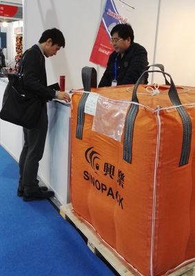 購入 帯電防止砂のセメントの大きさ PP によって編まれる大きい袋 4 の十字の角のループ online manufacture