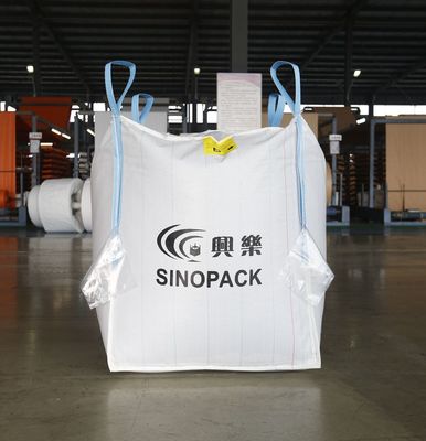 購入 プレーンボトム1トンバッグ、OHSAS 18001認証、コーナーリフティングループ付き online manufacture