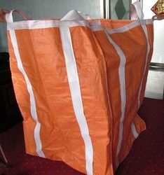 購入 4個のループとオレンジ大きい袋FIBCに荷を積む2トン10